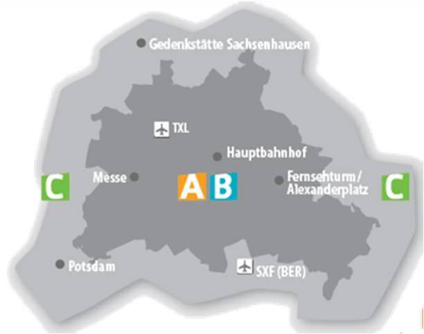 Транспортная зона б. Зоны Берлина. Берлин зоны a,b,c. Зона c Берлина. Транспортные зоны Берлина.