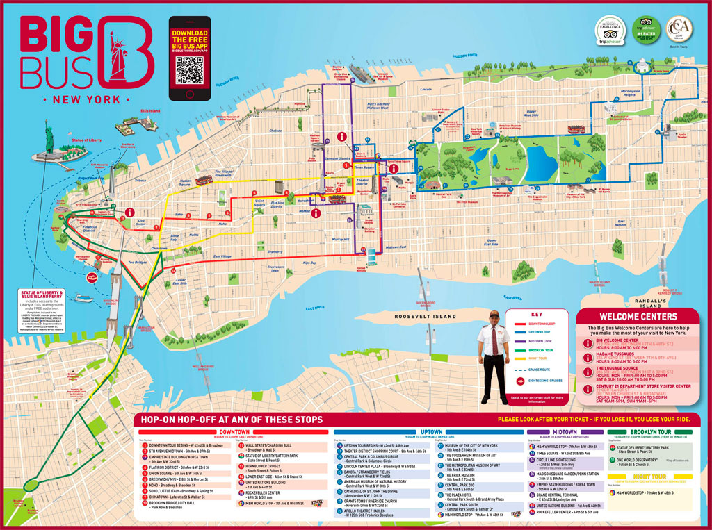 New York City Bus Routes Map
